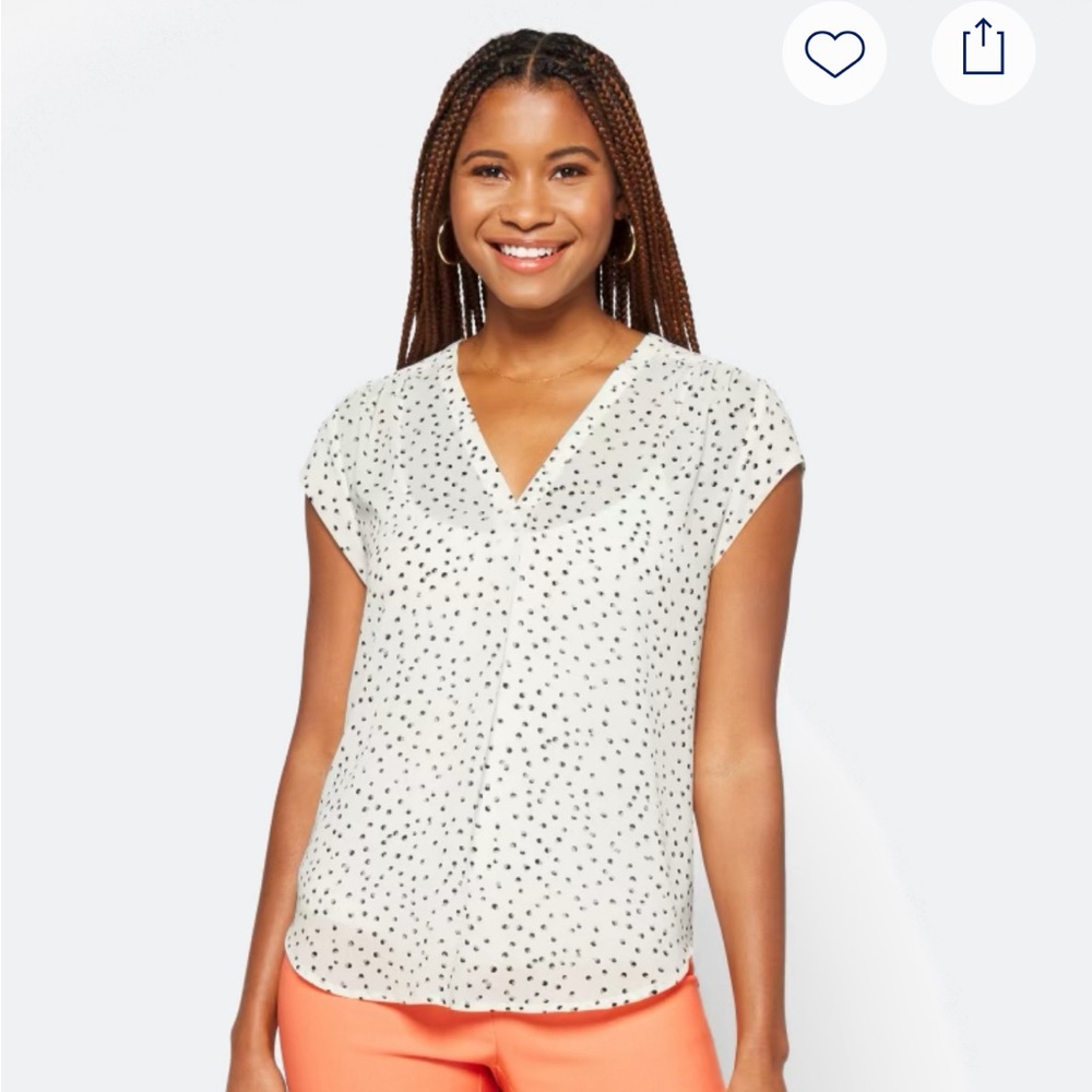 Monday Fun Lillian V Neck Blouse